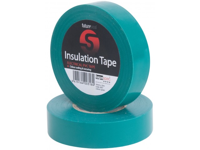 PVC Insulation Tape (GREEN) 18mm x 20m Roll