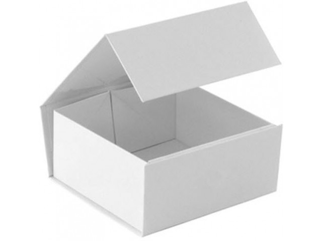 WHITE Gift Box with Magnetic Close (Square) Mini