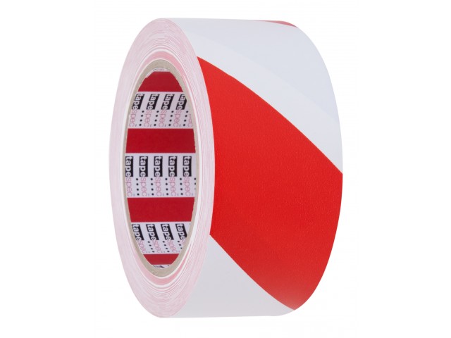 Heavy Duty PVC Safety/Hazard Tape RED/WHITE