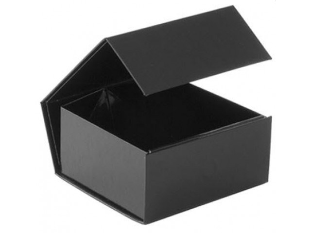 Magnetic Close Gift Box Mini (Square) BLACK