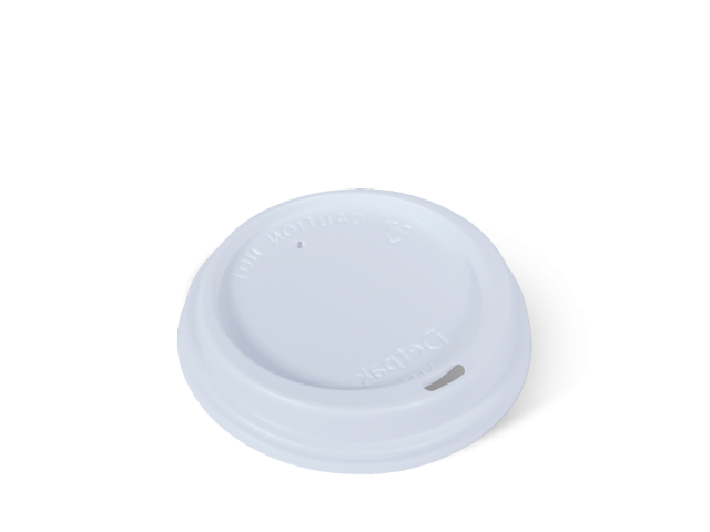 8oz White Smooth Hot Cup Lid