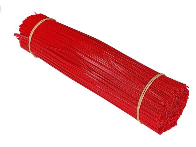 200mm RED Twistems (Pack/1000)