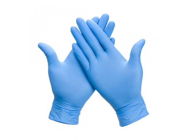 Medium Biodegradable Blue Nitrile Gloves (Pack/200) 