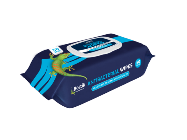Bostik Antibacterial Wipes (Pack/50)