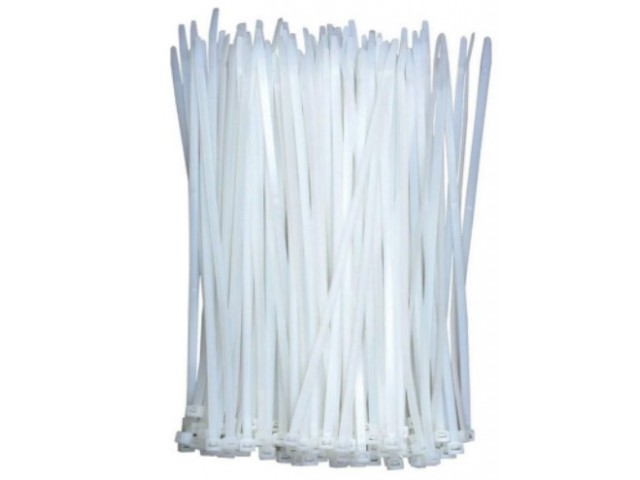 200mm CLEAR Cable Ties (BULK Pack/1000)