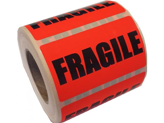 Small Fragile - Shipping Labels Roll/500