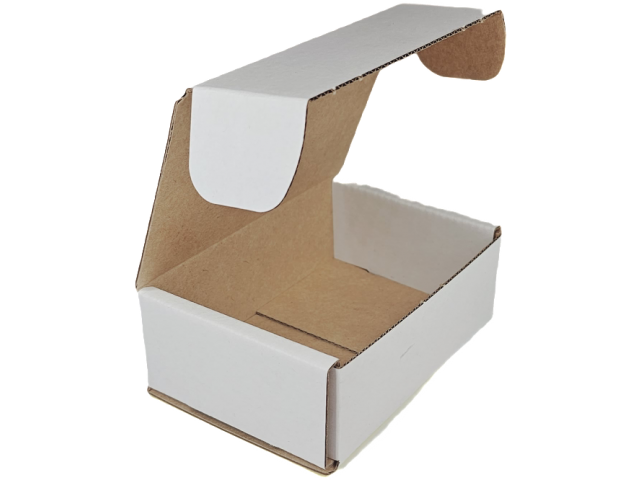 X-Small (A) WHITE Hinged Lid Cardboard Gift Box  