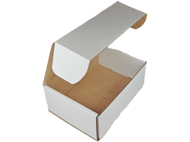 Small (C) WHITE Hinged Lid Cardboard Gift Box  