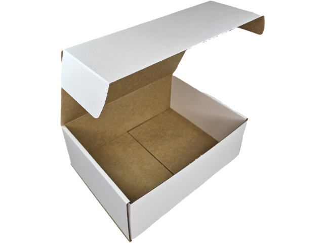 Large (H) WHITE Hinged Lid Cardboard Gift Box