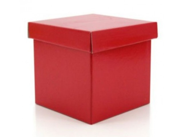 *1 Pack Left* Gift Box and Lid (Gloss) Red Pack/10