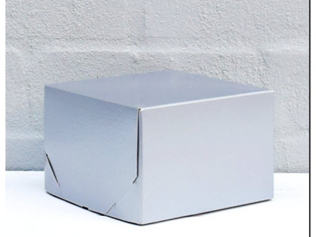 2 Piece Gift Box Metallic Silver