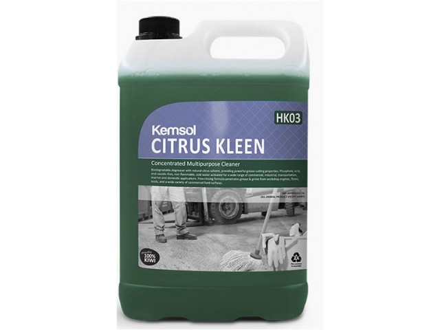 Citrus Kleen (Biodegradable) Concentrated Multipurpose Cleaner 5L (HK03)