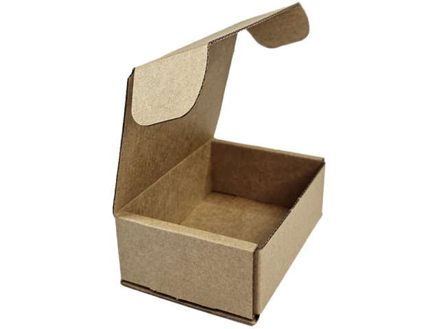 X-Small (A) KRAFT Hinged Lid Cardboard Gift Box  