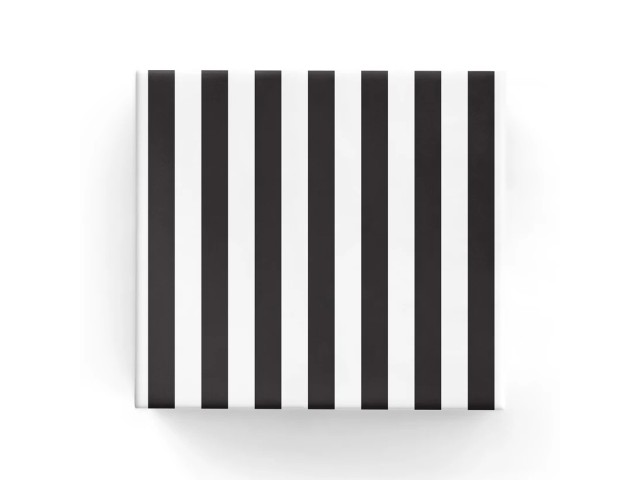 Gift Wrap Cafe Stripe Black On Matte