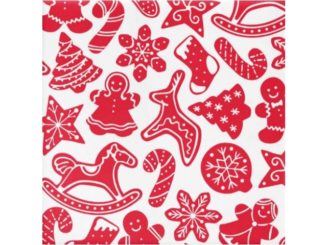 Ginger Bread Gift Wrap (Gloss) 600mmx40m Roll