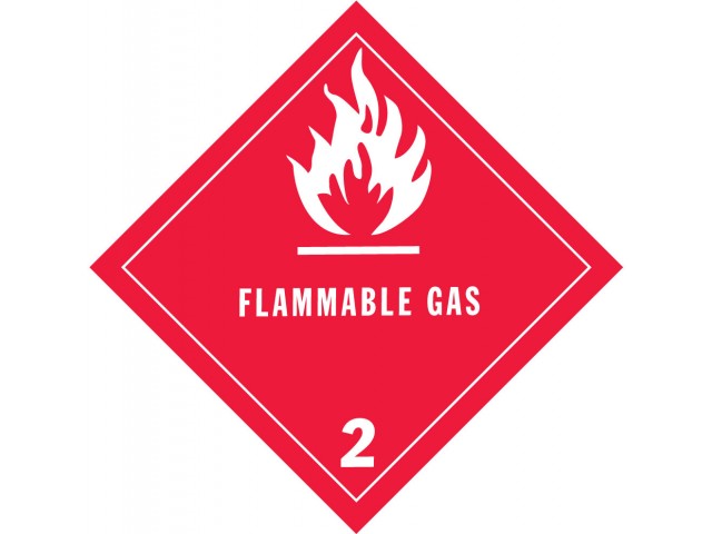 Shipping Labels Flammable Gas 2