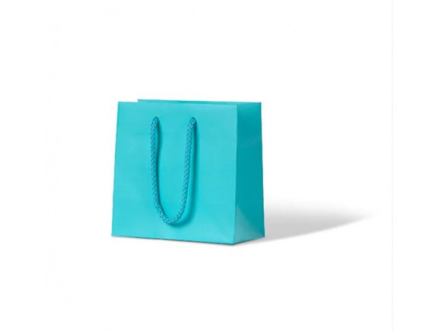 X-Small AQUA Matte Laminate Carry Bag