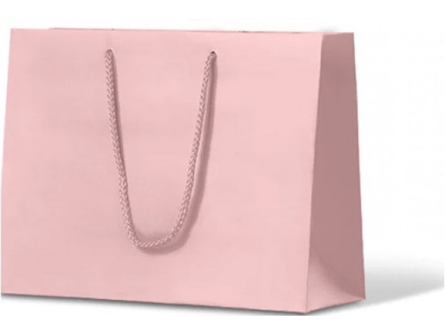 Large PASTEL PINK Matte Laminate Carry Bag