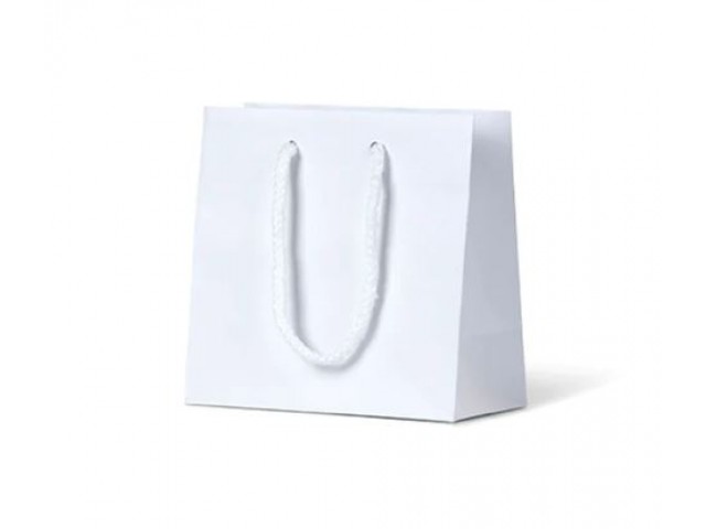 X-Small WHITE Matte Laminate Carry Bag
