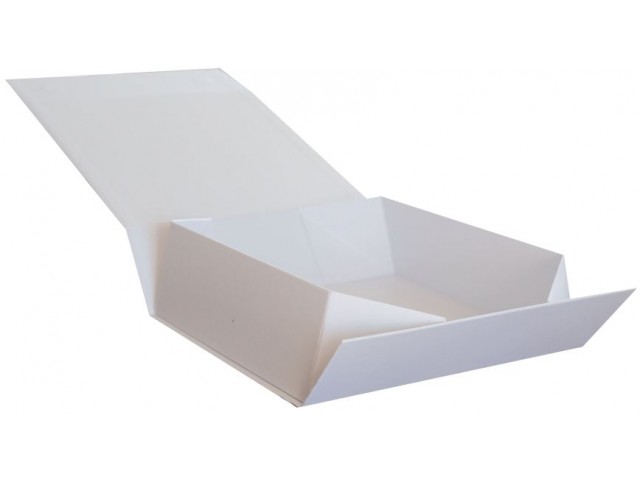WHITE Gift Box with Magnetic Close Large (Rec)