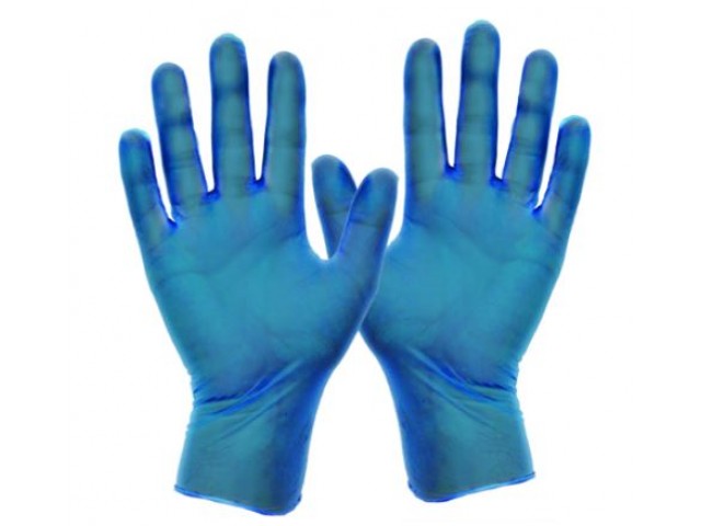 Metal Detectable Vinyl Glove LARGE