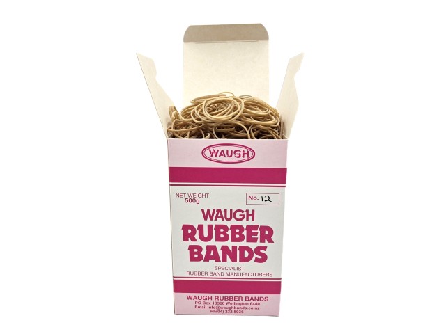 No 12 Rubber Bands (500G Box) 