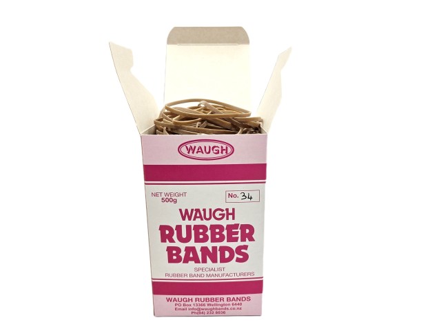 No 34 Rubber Bands (500G Box) 