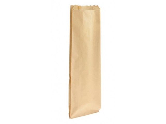 Flat Brown Single Paper Bottle Bag Pack/500