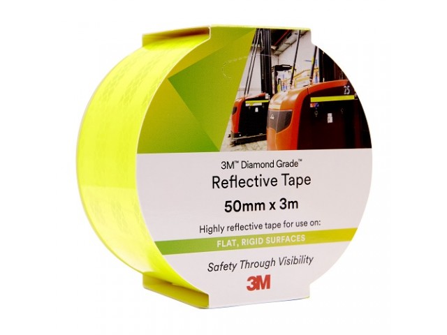 Tape Diamond Reflective 50x3m FLUORO/YELLOW