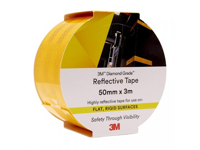 Tape Diamond Reflective 50x3m YELLOW