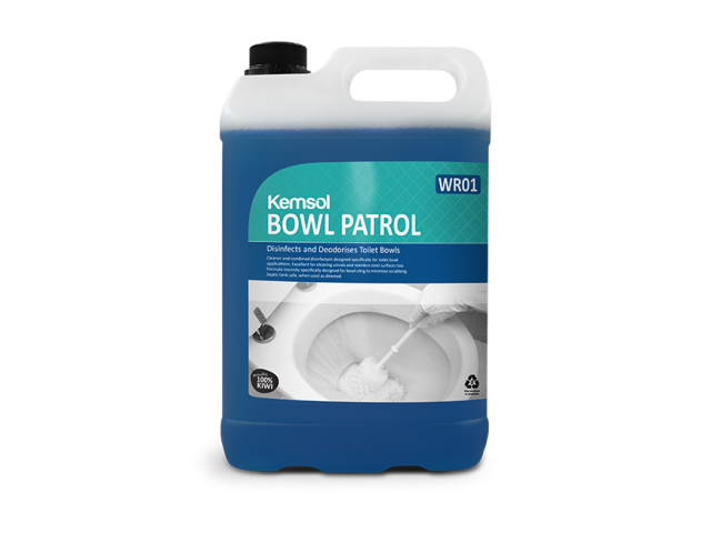 Bowl Patrol Disinfects and Deodorises Toilet Bowls 5L (WR01) 