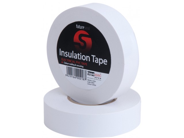 PVC Insulation Tape (WHITE) 18mm x 20m Roll