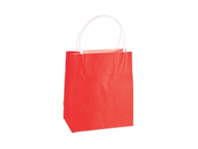 Twist Handle Paper Bag RED Carton/250