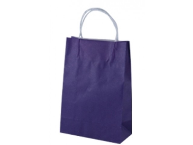 Twist Handle Paper Bag PURPLE Carton/250