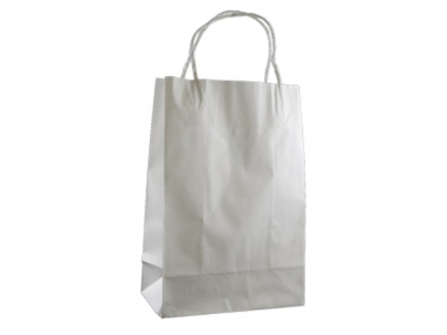Twist Handle Paper Bag WHITE Carton/250