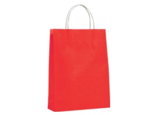 Twist Handle Paper Bag RED Carton/250