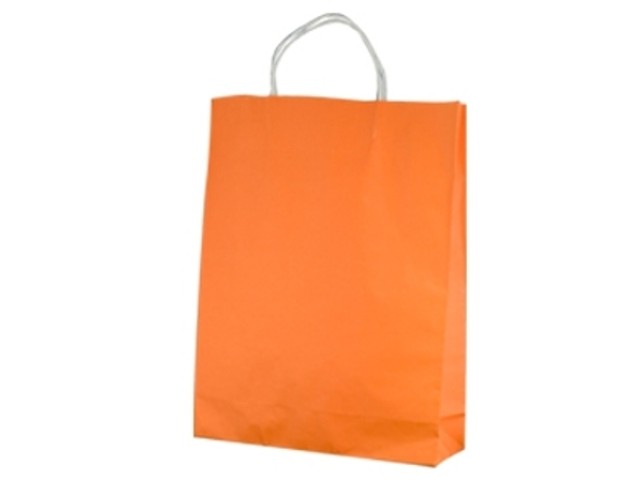 **Last 19 Bundles** Twist Handle Paper Bag ORANGE Bundle/10