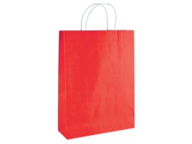 Twist Handle Paper Bag RED Carton/250