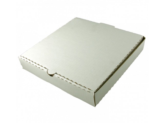 Plain White 9' Pizza Box