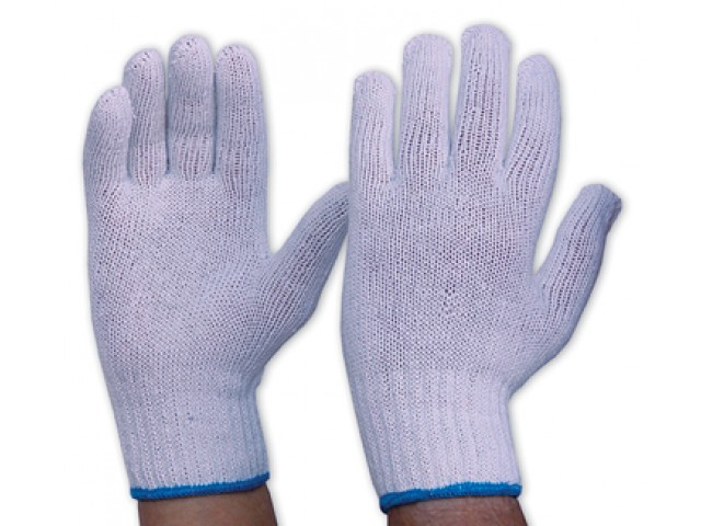 LARGE Knit (Poly/Cotton) Gloves (Pack 12 Pairs)