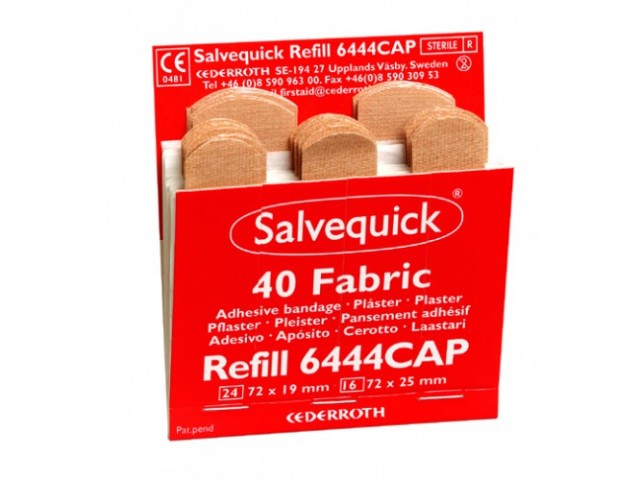 Salvequick Plaster Refill (Textile/Fabric) Sleeve/40