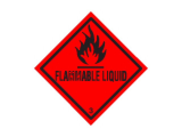 Flammable Liquid 3 -Shipping Labels Roll