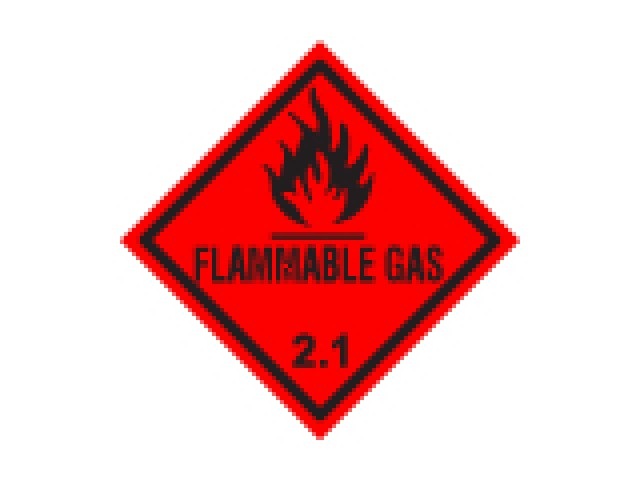 Shipping Labels Flammable Gas 2.1