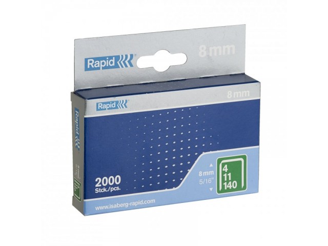 Rapid 140 Series Staples 8mm (2000/Box)