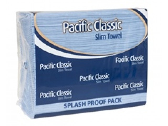 Paper Hand Towels Slimline (18 Packs/200 Sheets) SC-100 BLUE