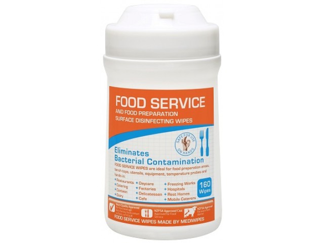 Food Service/Prep Surface Disinfecting Wipes Tub/160