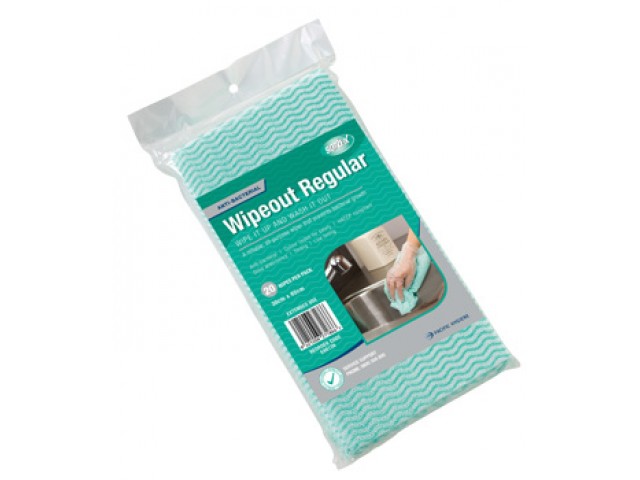 Wipeout Regular Wipes Green (Chux multi) Retail Pack/20
