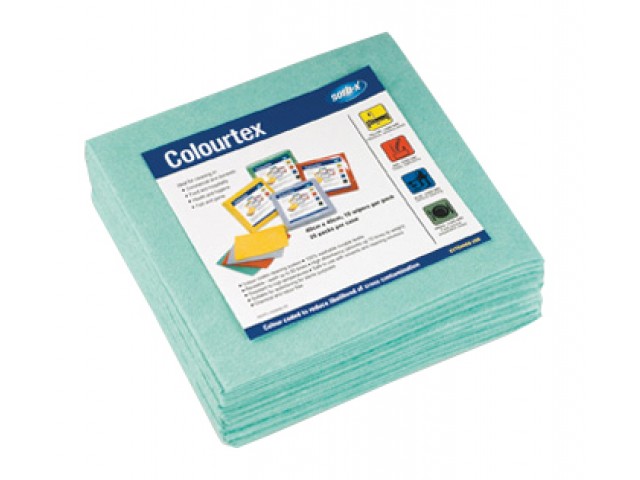 Green Sorb-X Colourtex Wipes Pack/10