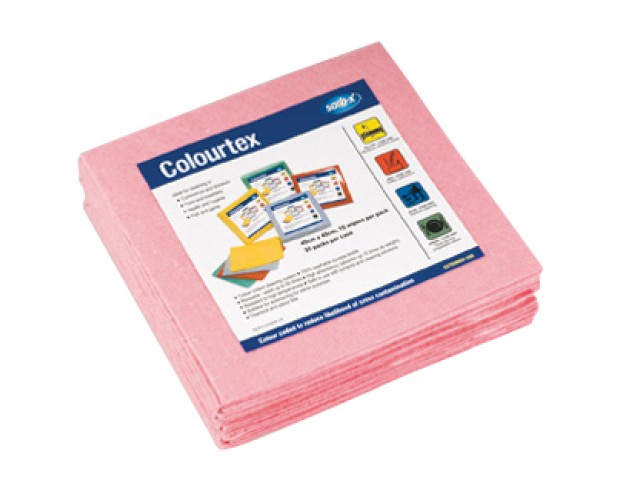Colour Tex Wipes Red