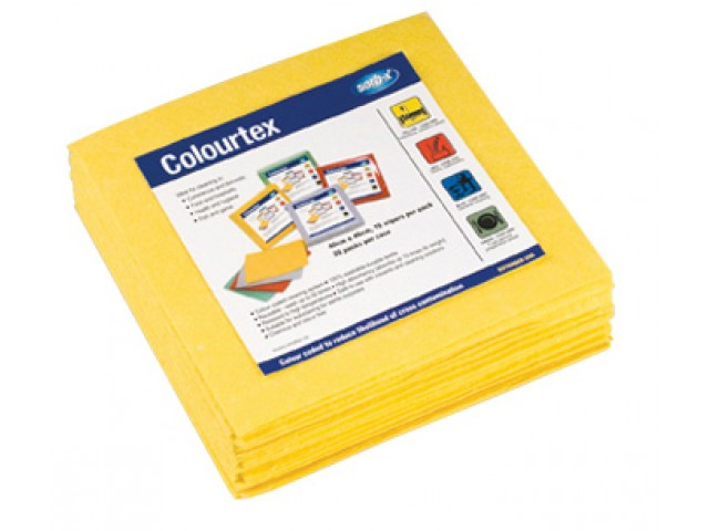 Yellow Sorb-X Colourtex Wipes Pack/10